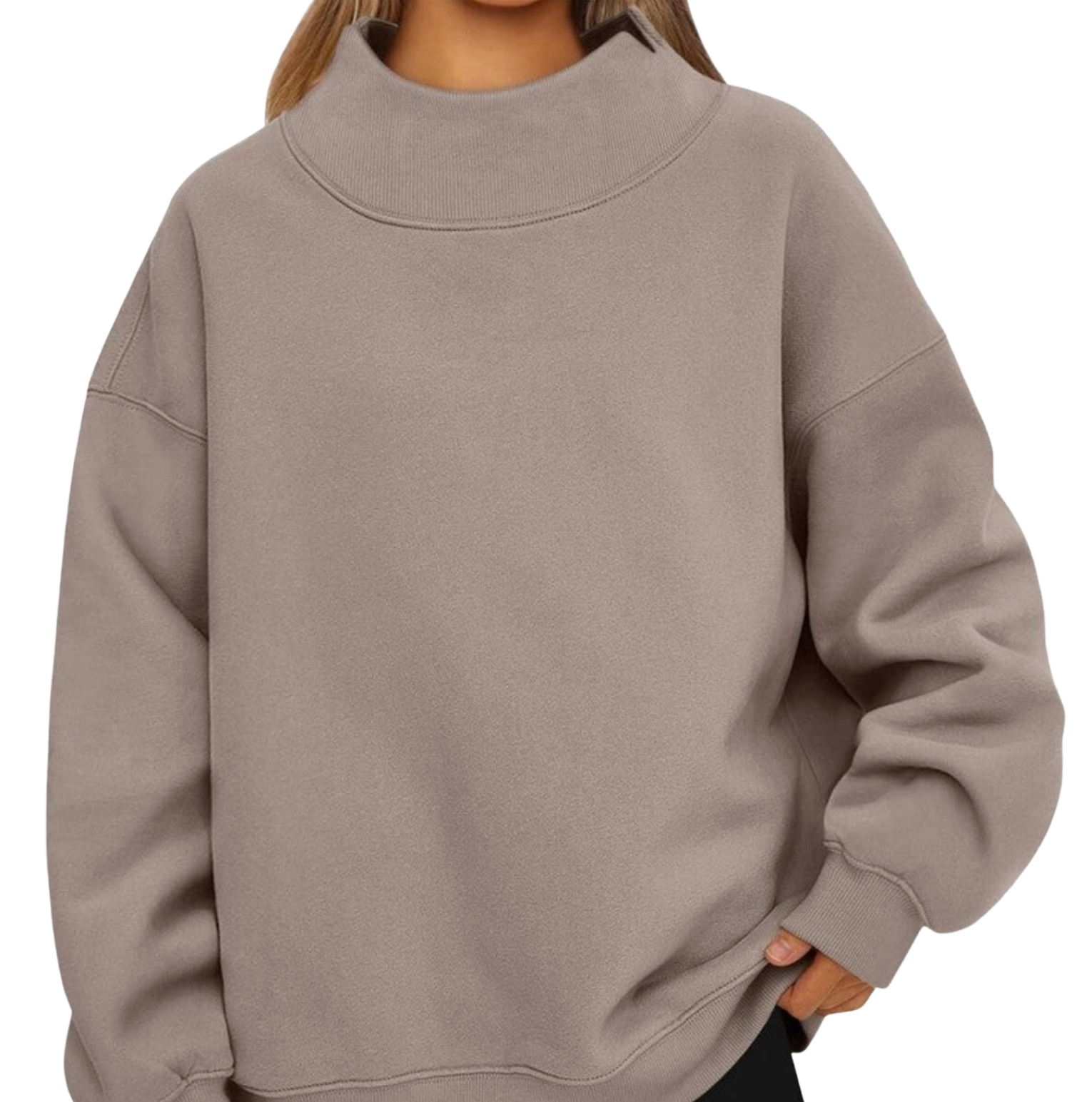 High Neck Sweatshirt