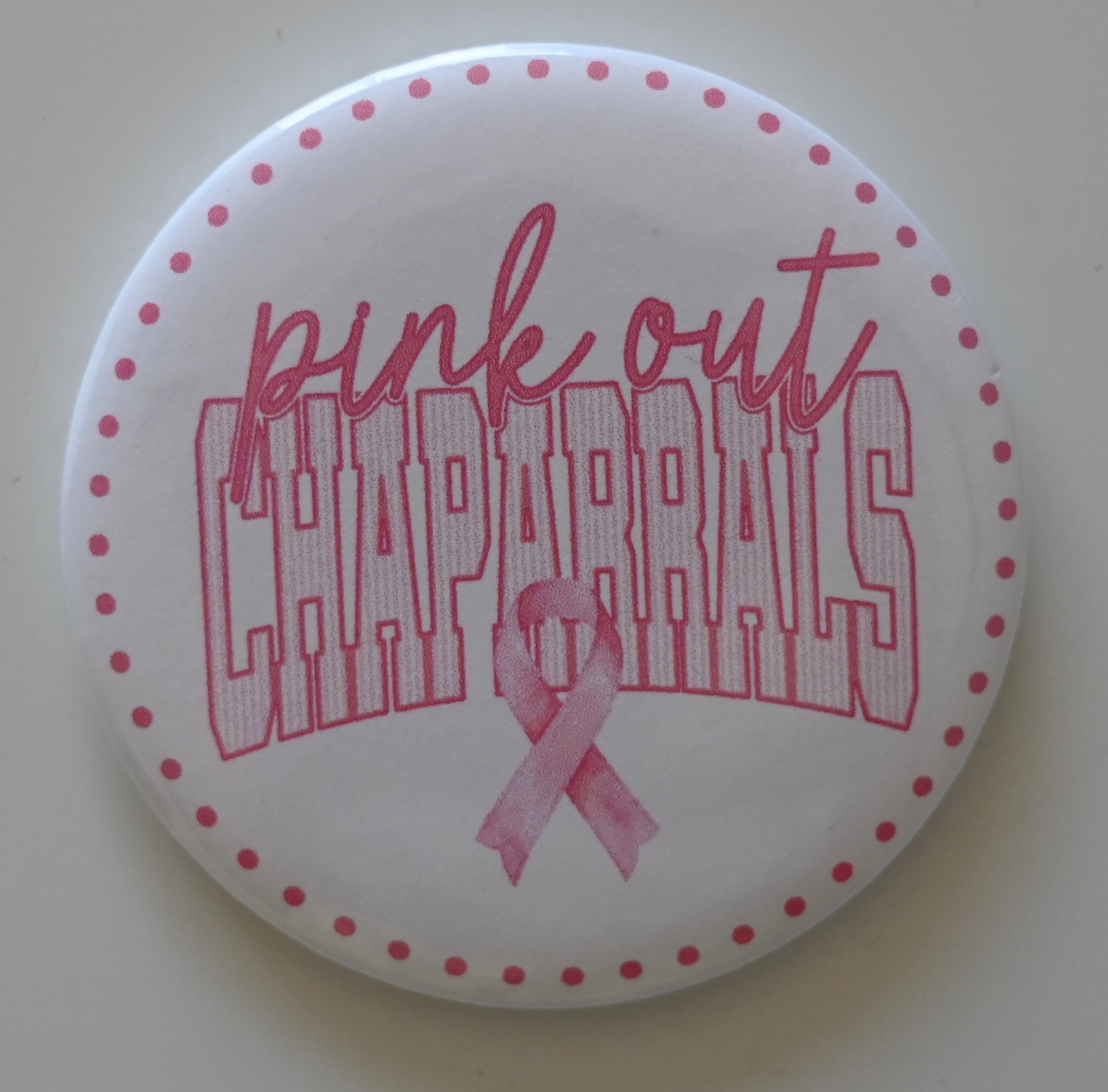 Pink Out Mascot Button