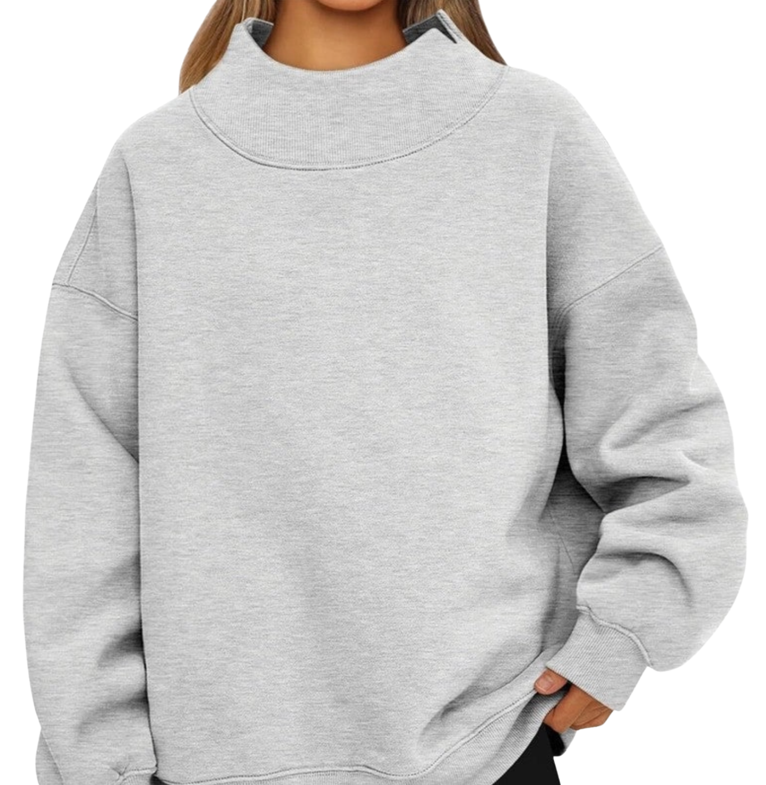 High Neck Sweatshirt