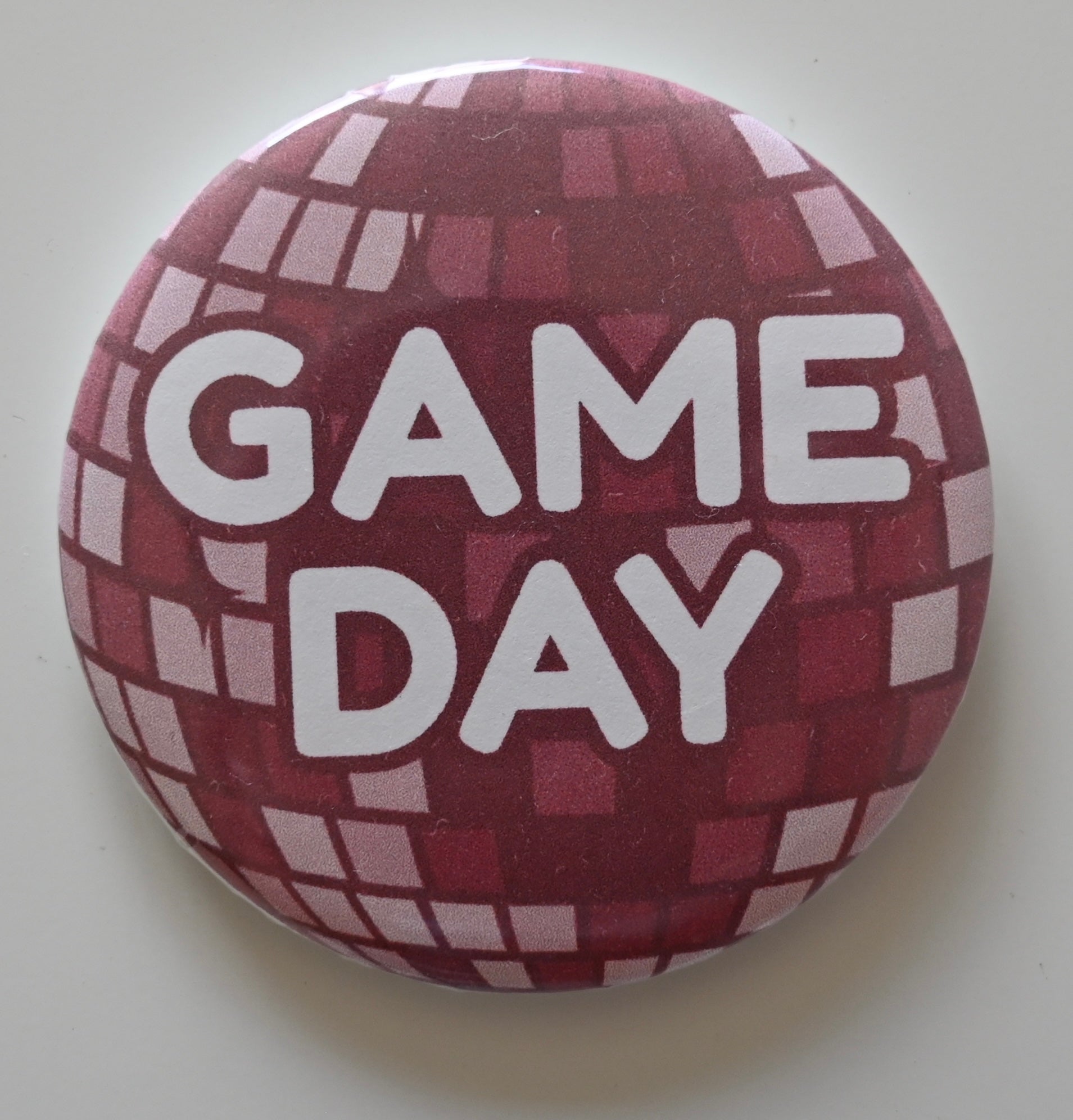 Game Day Disco Ball Button