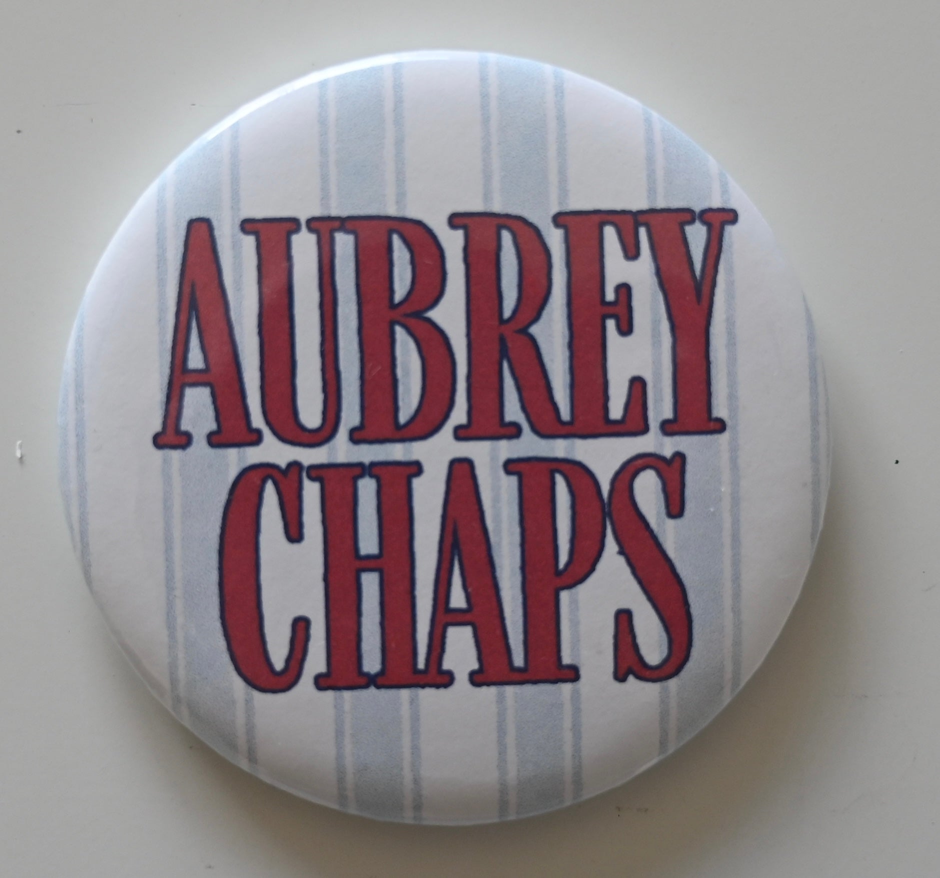 Striped School Mascot Button