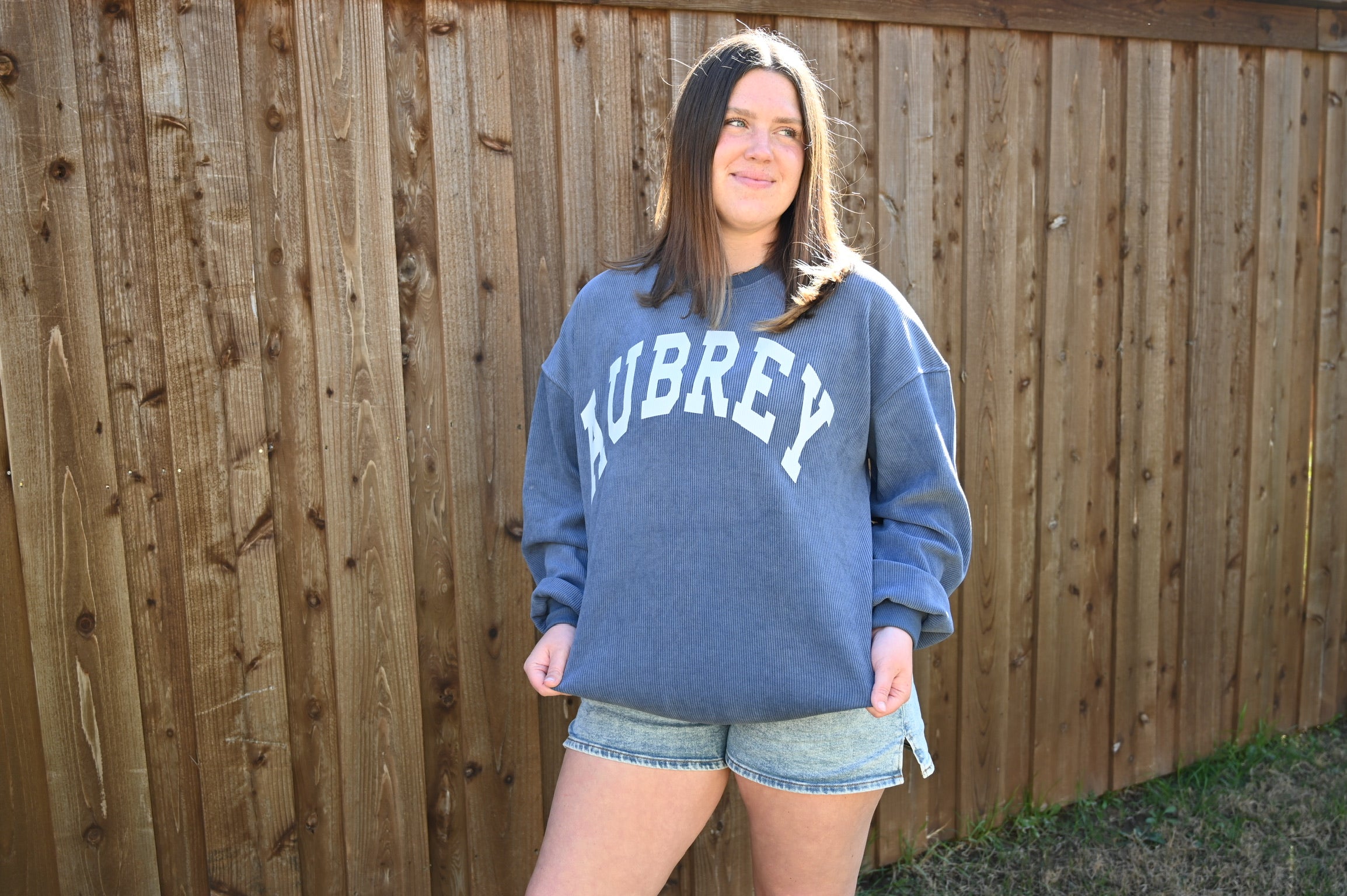 Aubrey Corded Sweatshirt