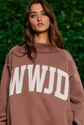 PREORDER WWJD/AMEN Reversible Mock Neck Sweatshirt