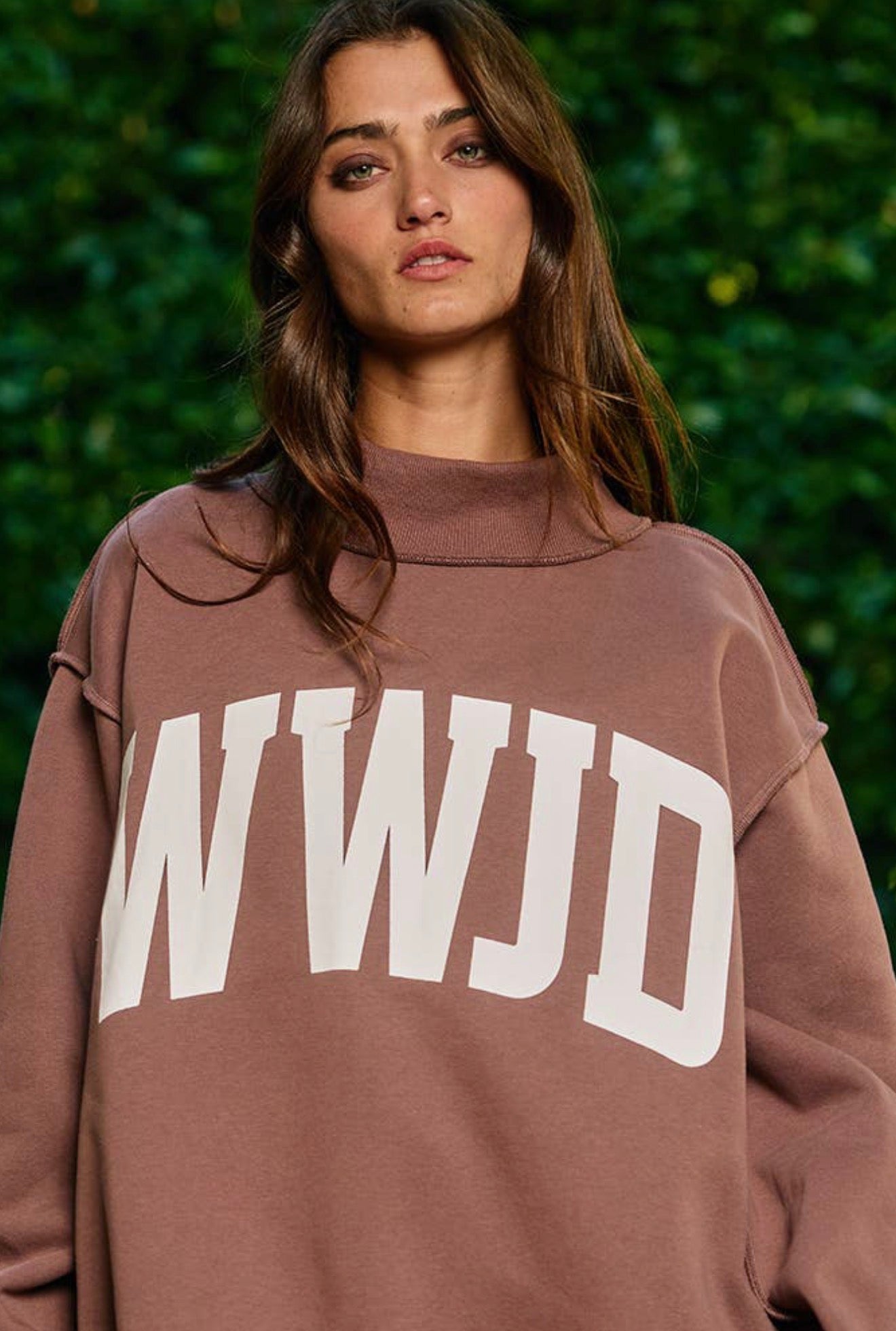 PREORDER WWJD/AMEN Reversible Mock Neck Sweatshirt