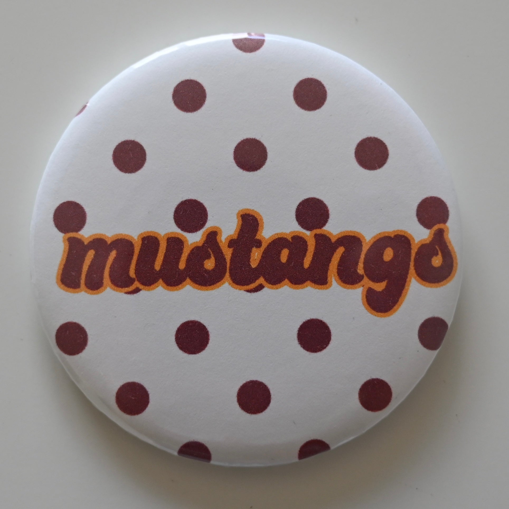Polka Dot Mascot Button