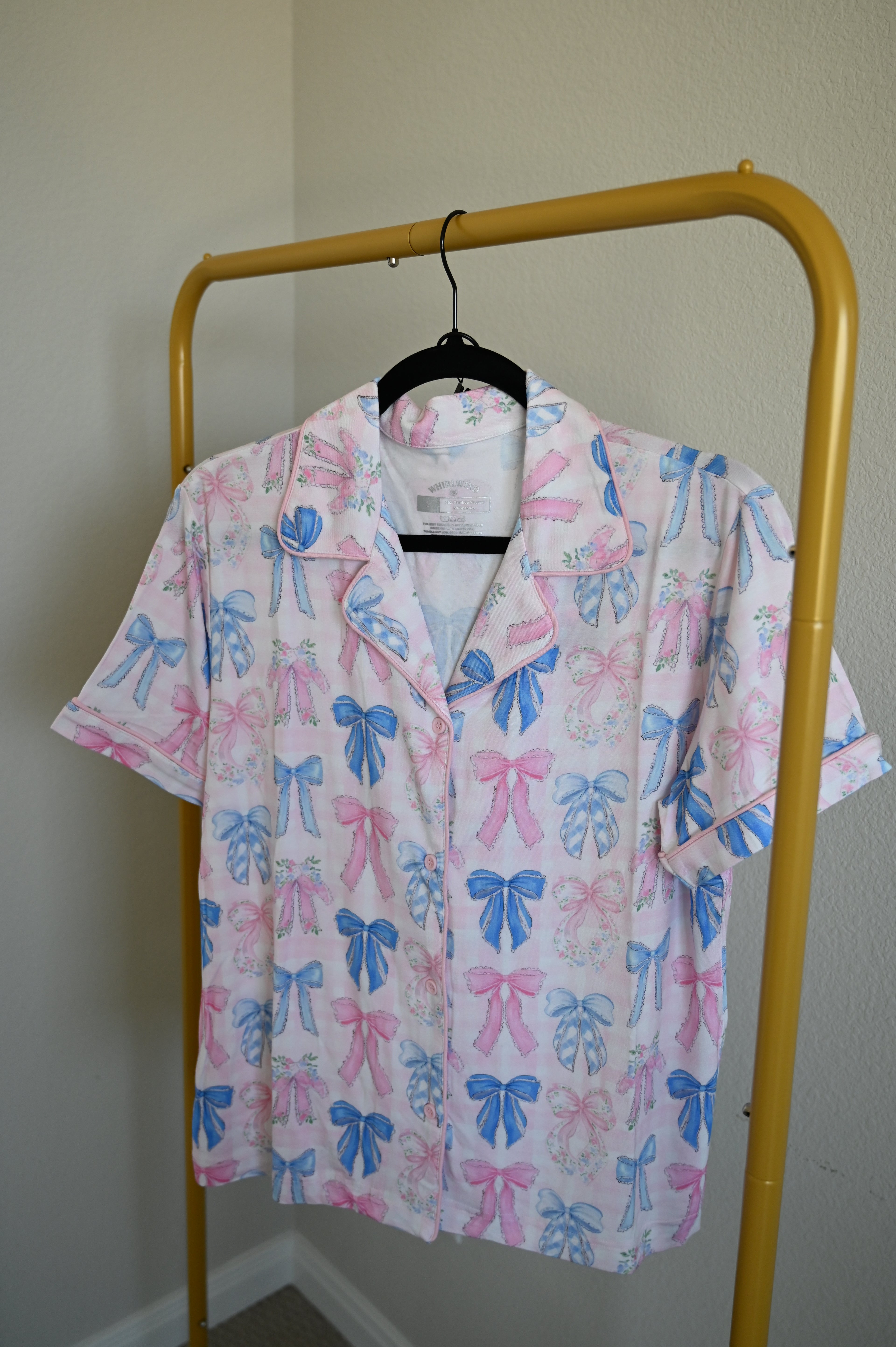 Blush & Blue Bow Pajamas