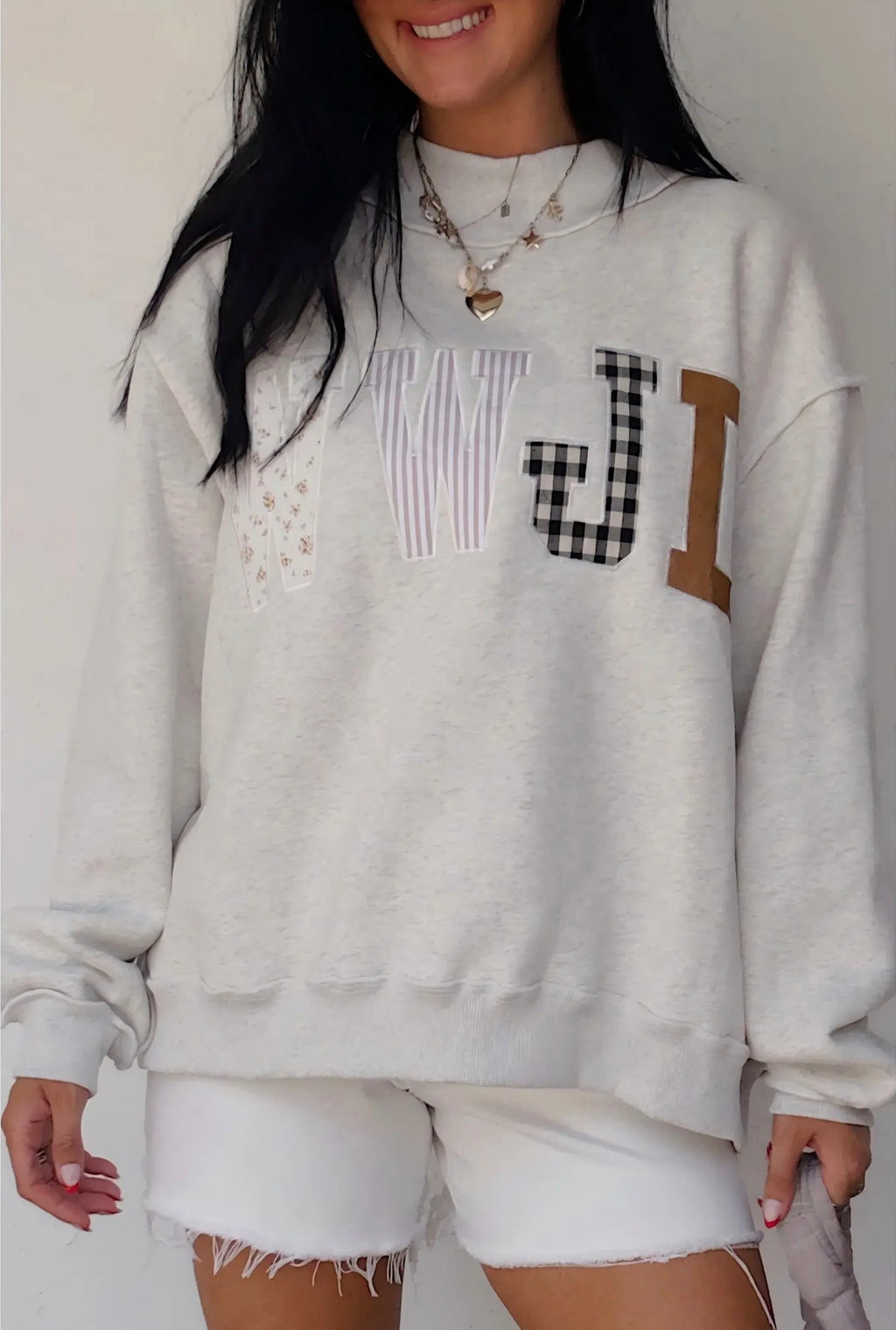 PREORDER WWJD Patch Embroidered Mockneck