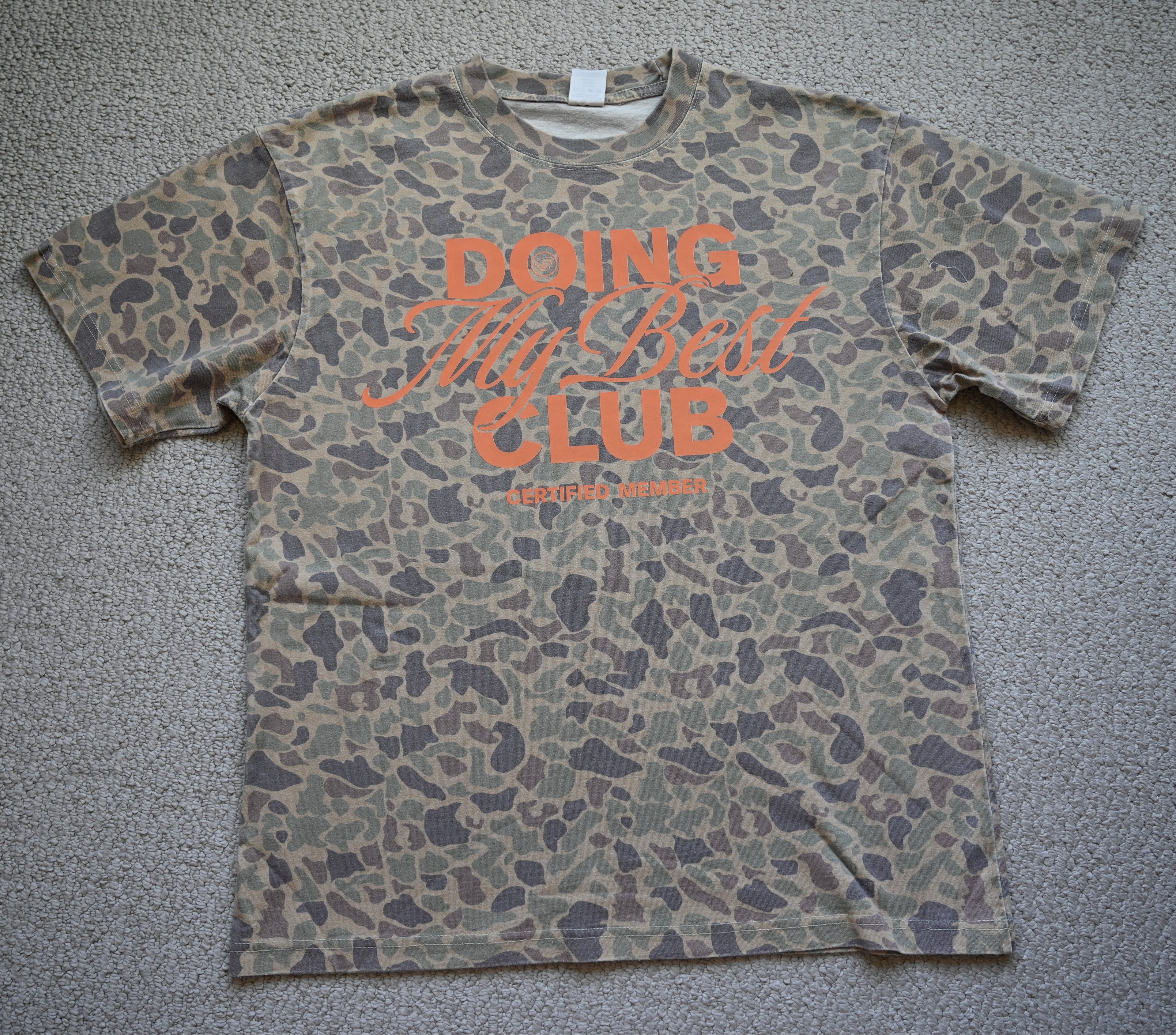 Doing My Best Club Duck Camo Oversized T-Shirt