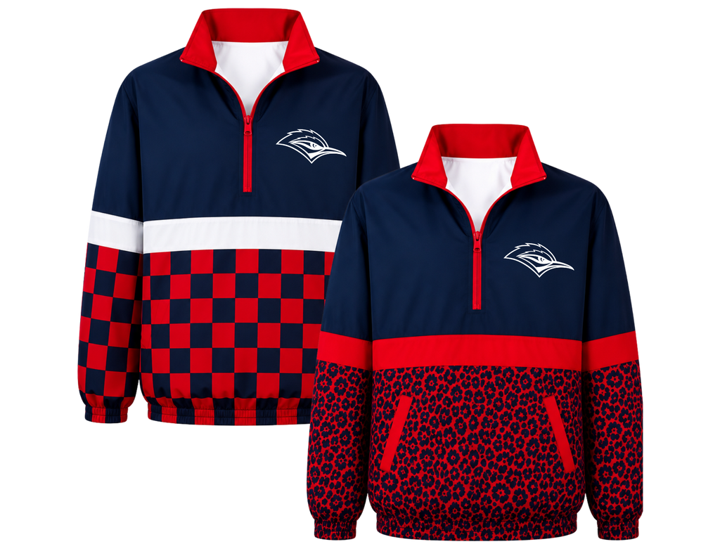 PRE-ORDER 1/4 Zip Windbreaker Long Sleeve Quarter Zip Jacket Pullover