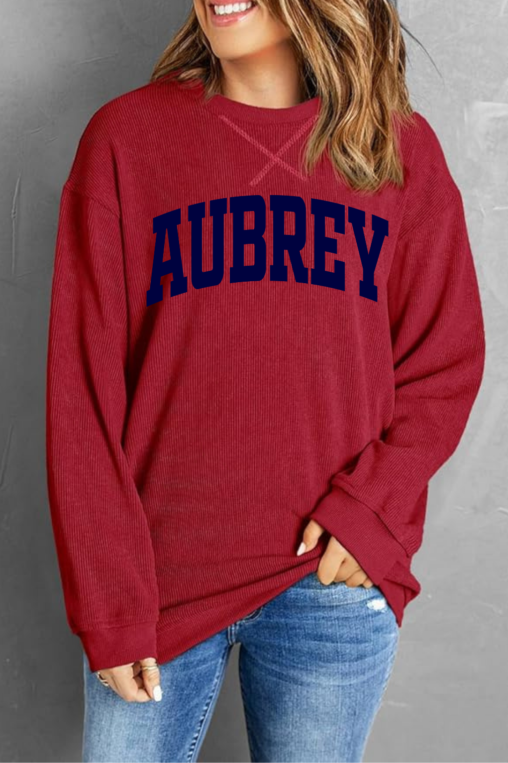 Aubrey Corded Sweatshirt
