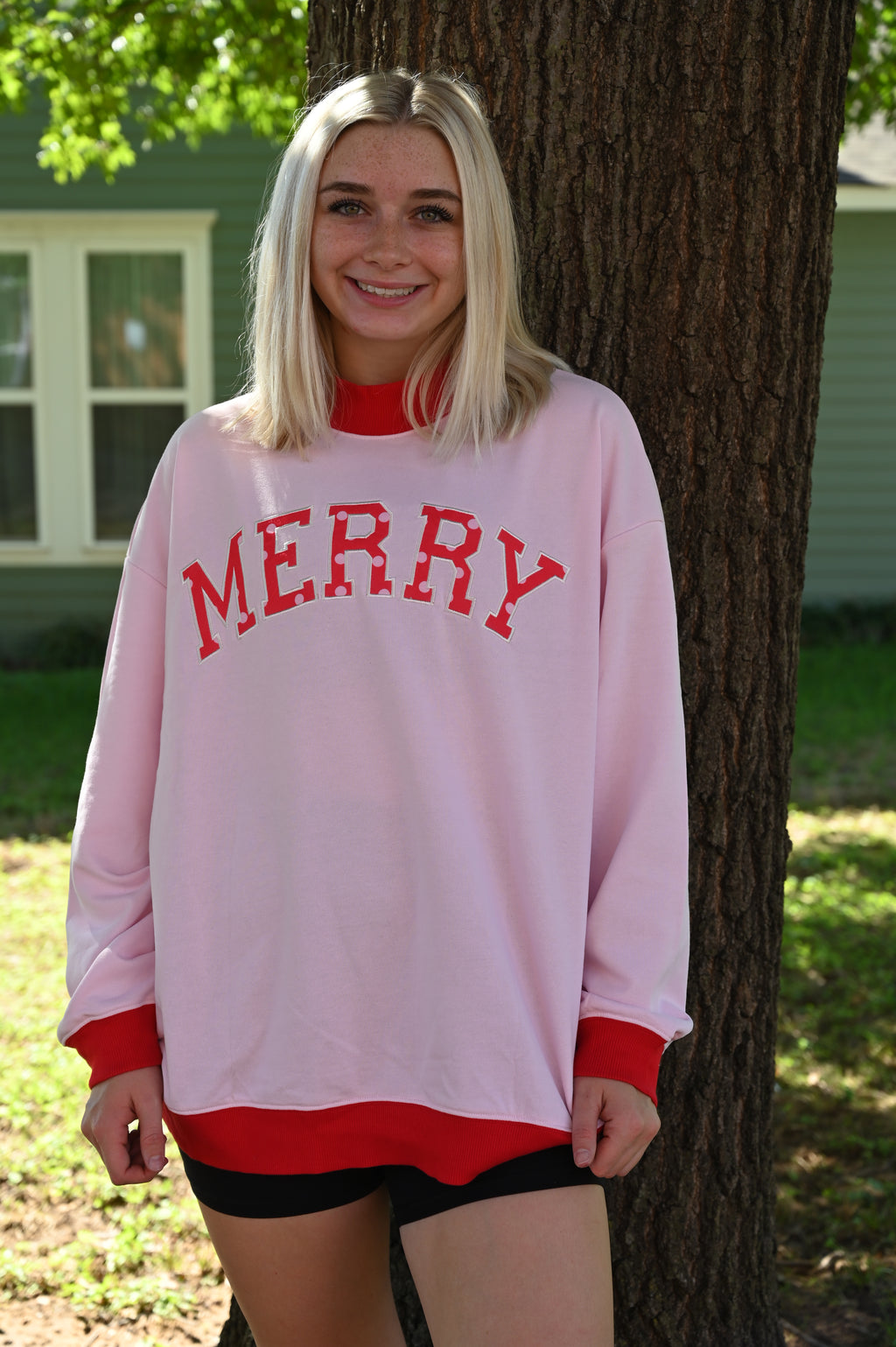 PREORDER Merry Mock Neck Sweatshirt