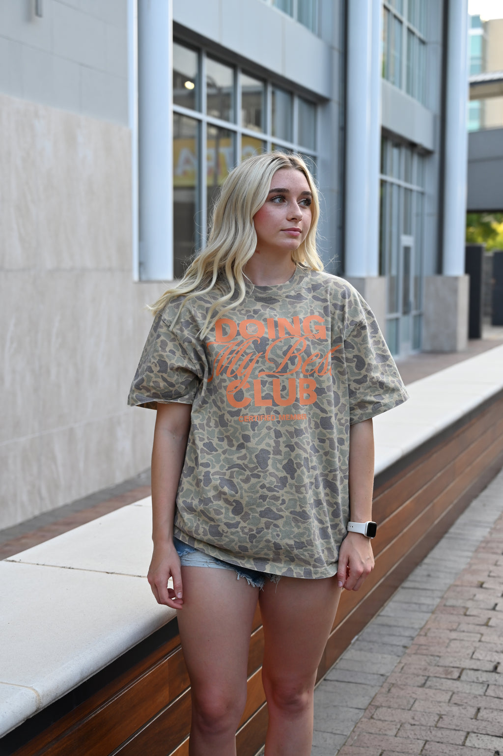 Doing My Best Club Duck Camo Oversized T-Shirt