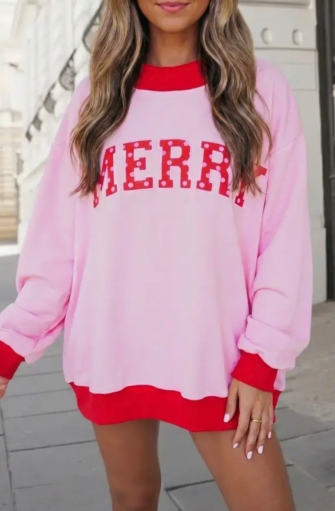 PREORDER Merry Mock Neck Sweatshirt
