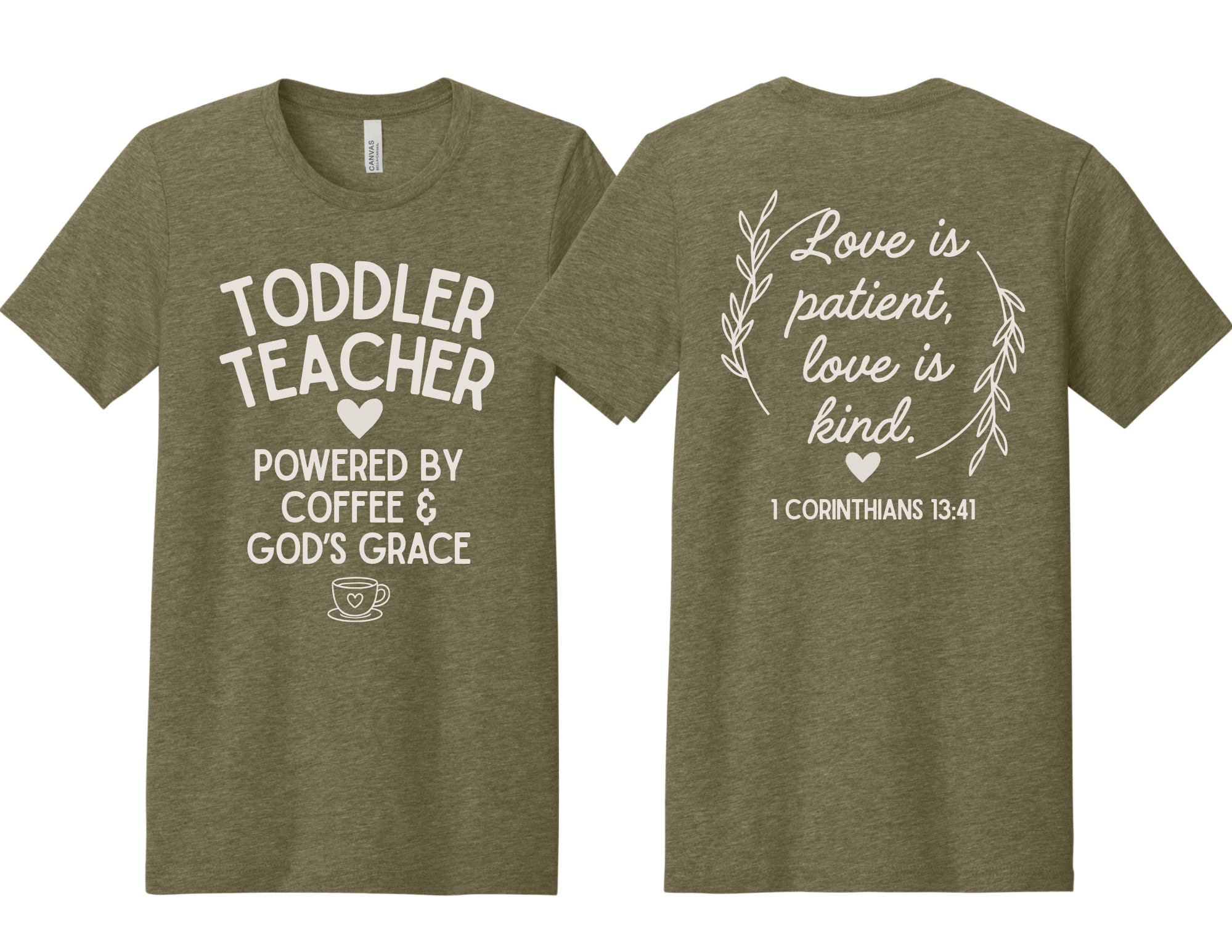Toddler Teacher. Powered By Coffee & God's Grace