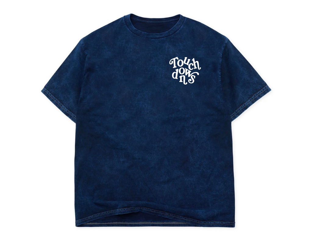 I Love Touchdowns Oversized Mineral Wash Tee