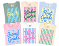 Custom Grade or Teacher Retro Back-to-School Shirt