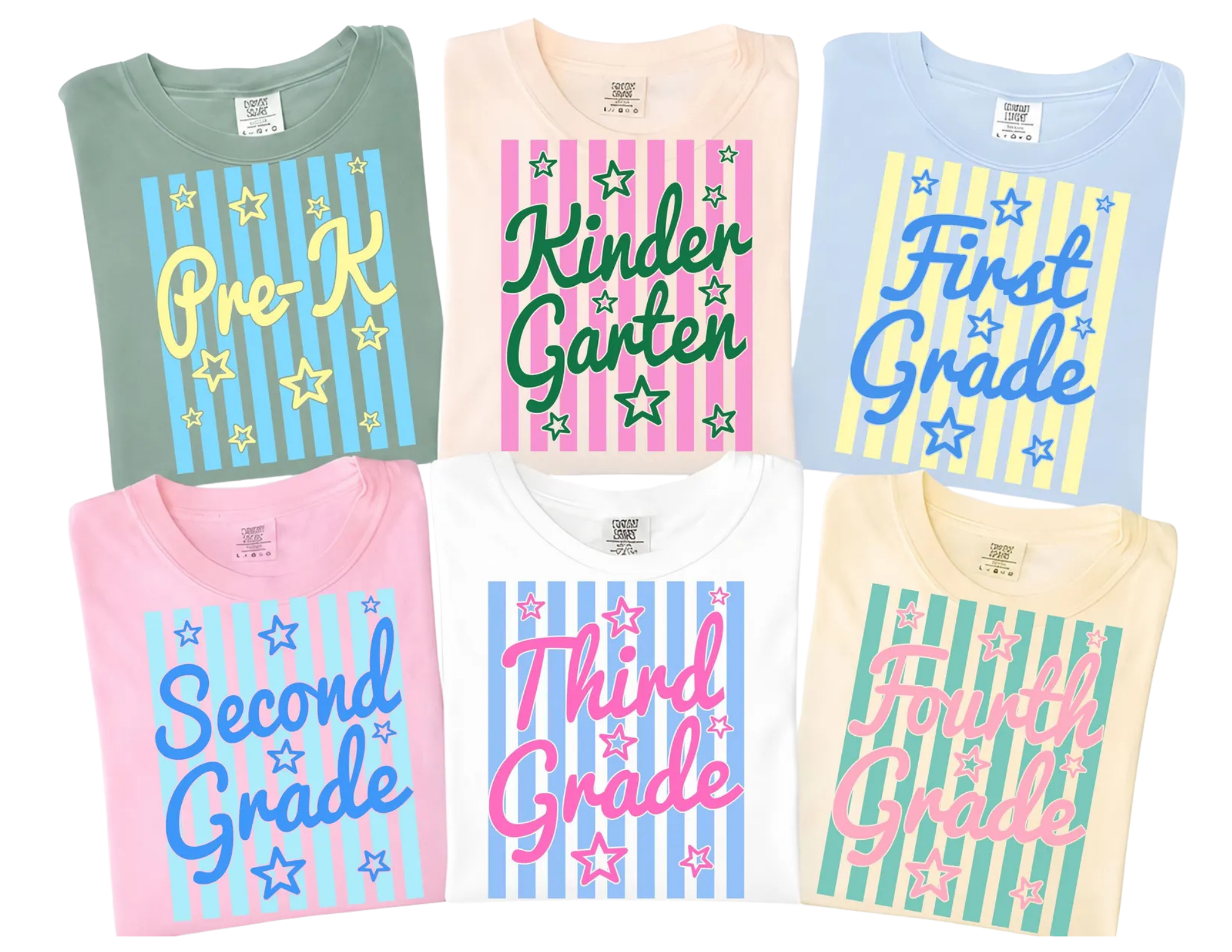 Custom Grade or Teacher Retro Back-to-School Shirt