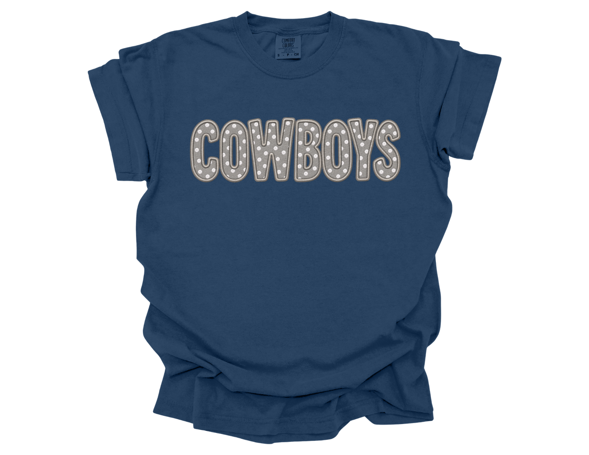 COWBOYS Polka Dot Navy