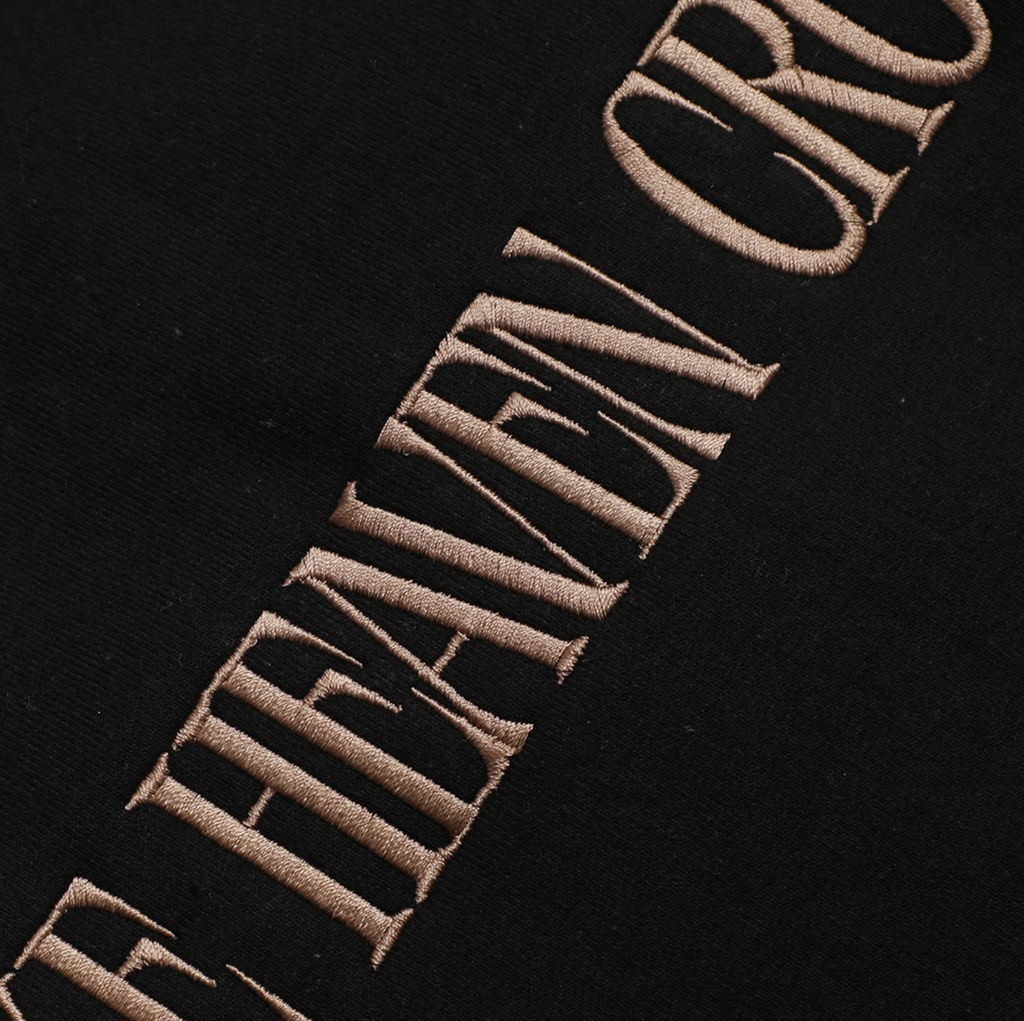 Make Heaven Crowded Embroidered Heavyweight Sweatshirt