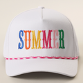 Summer Embroidered Rope Trucker Hat
