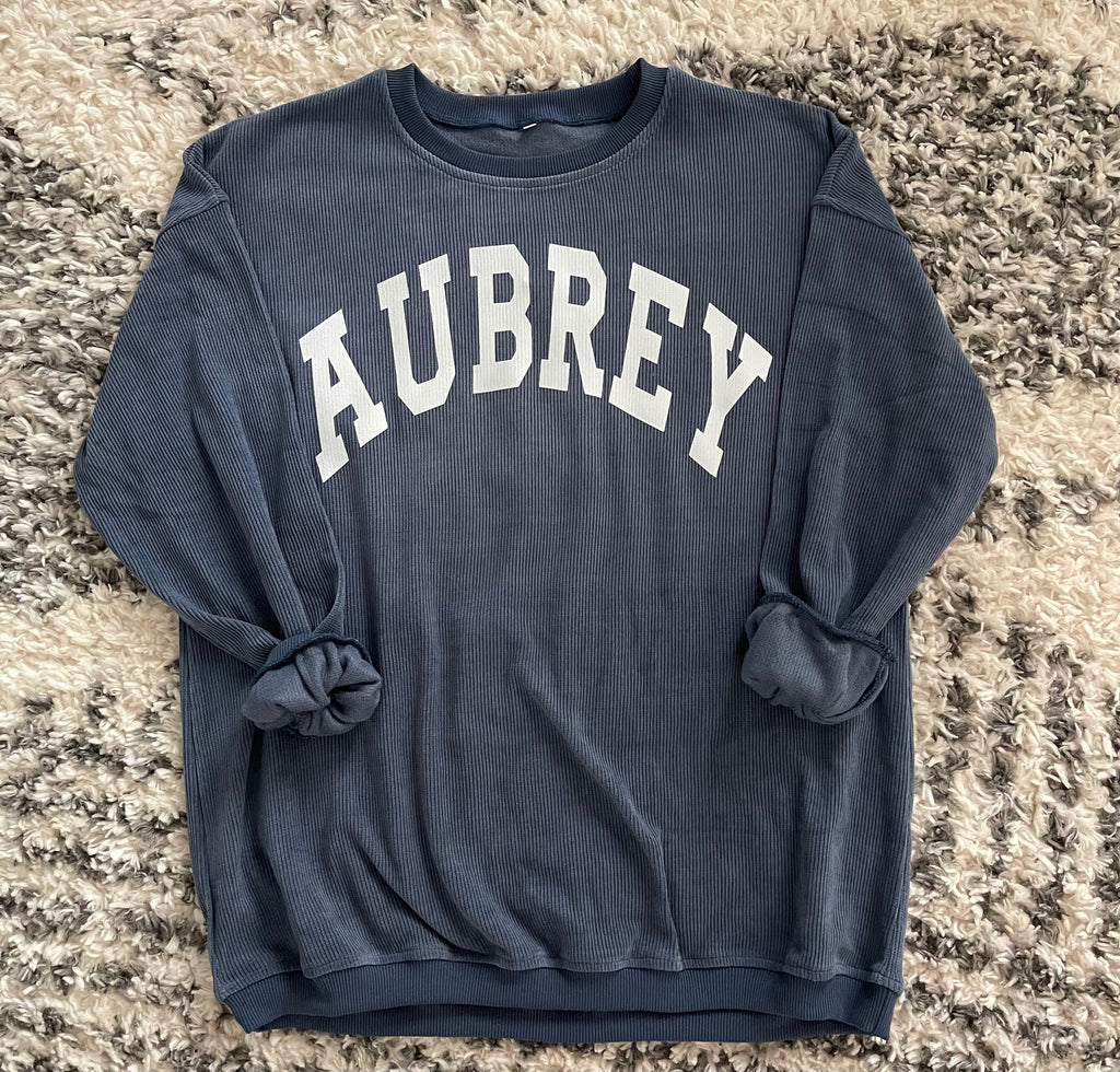 Aubrey Corded Sweatshirt