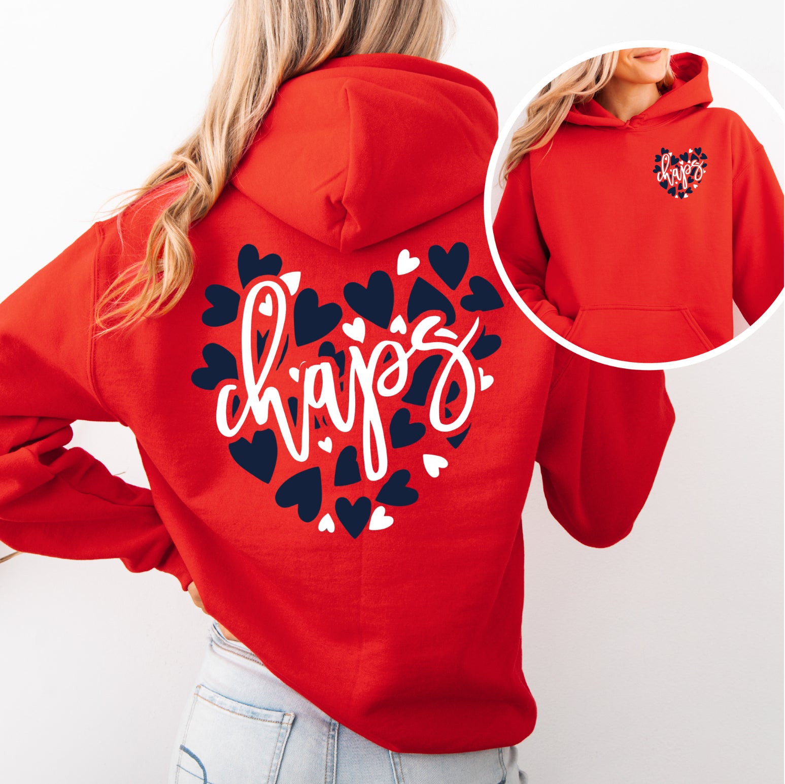 Chaps Hearts Hoodie
