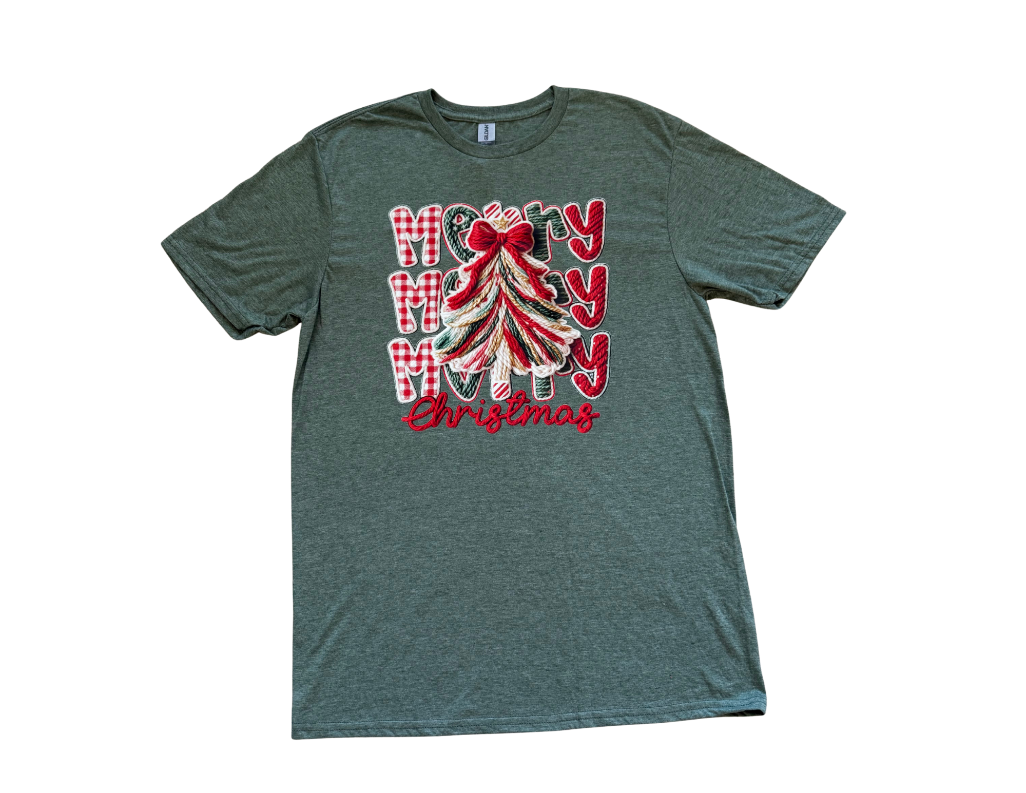 Merry Christmas Faux Yarn Knit