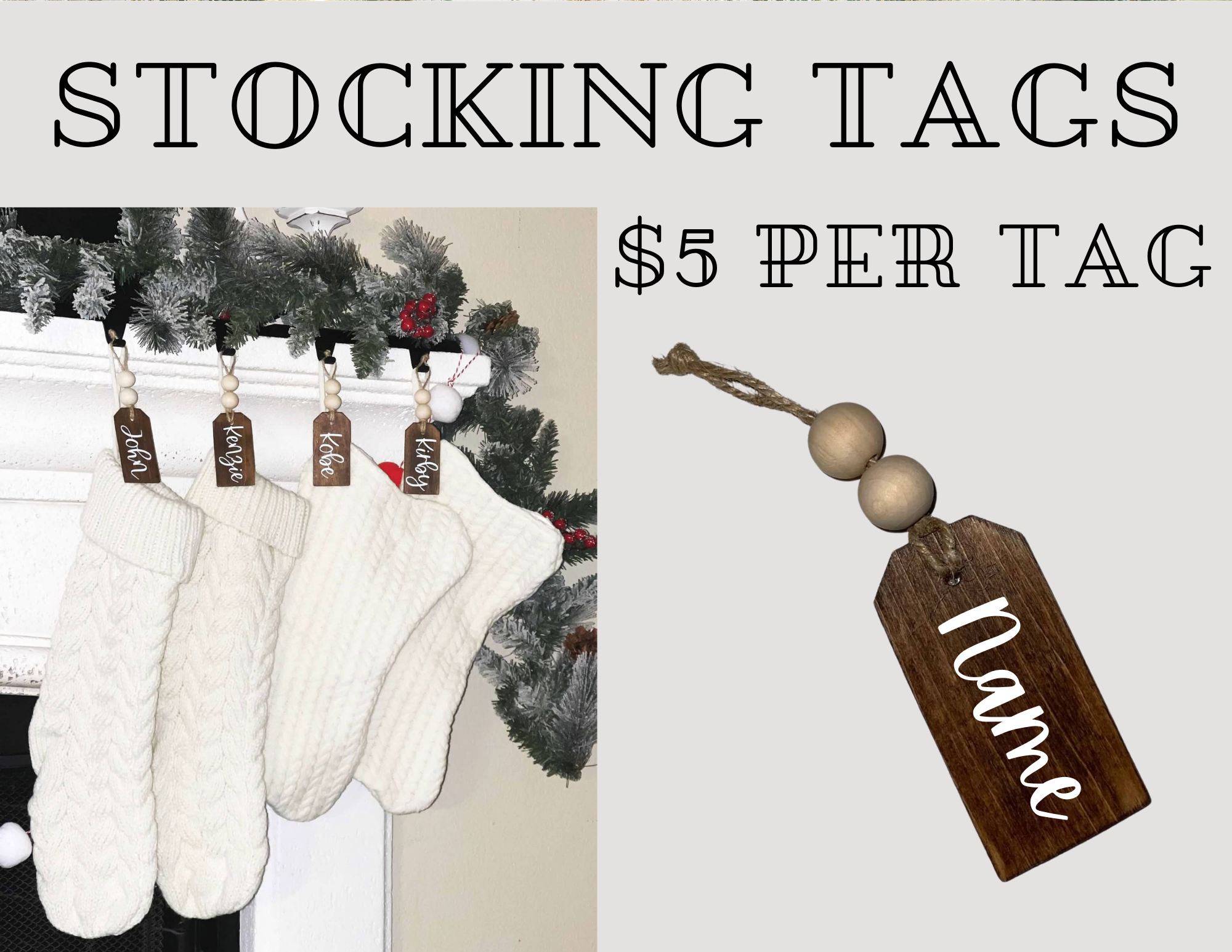 Stocking Tags