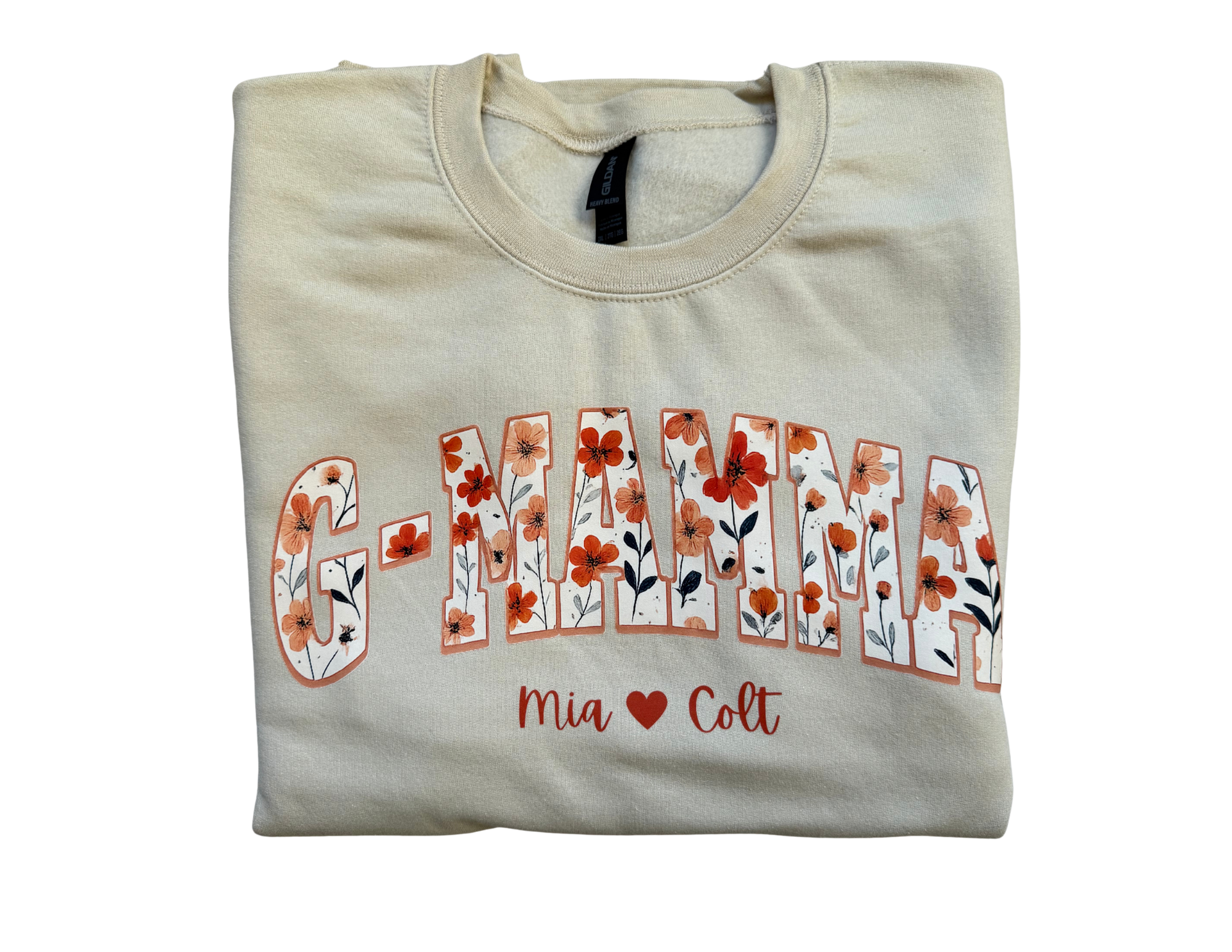 Personalized Floral Name Crewneck