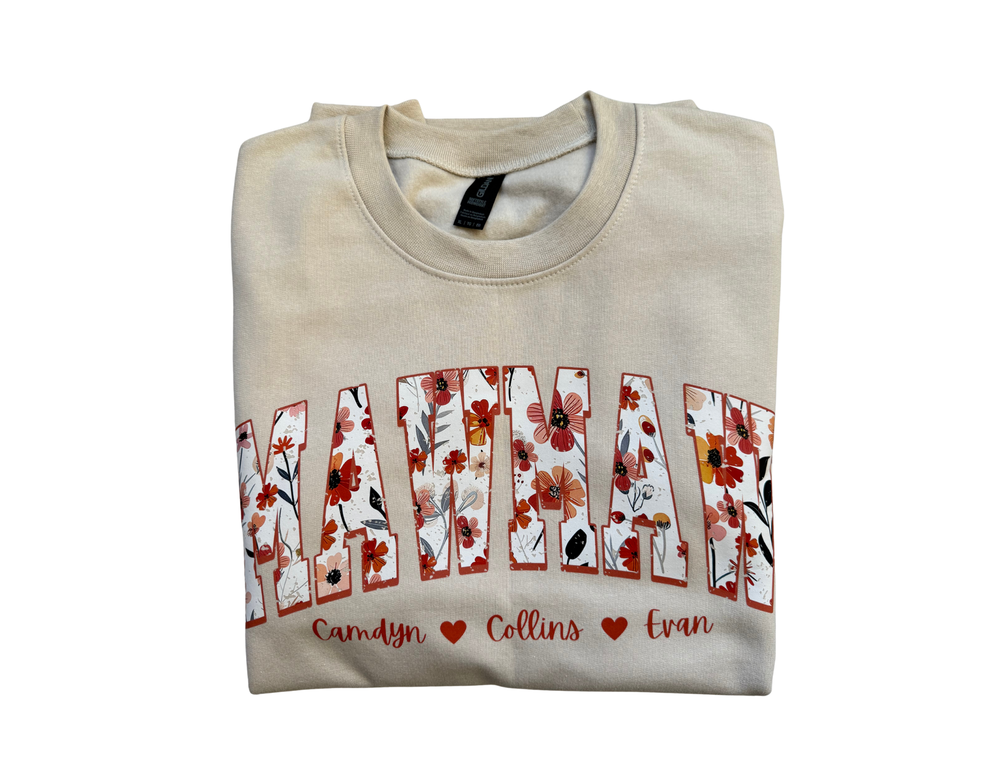 Personalized Floral Name Crewneck