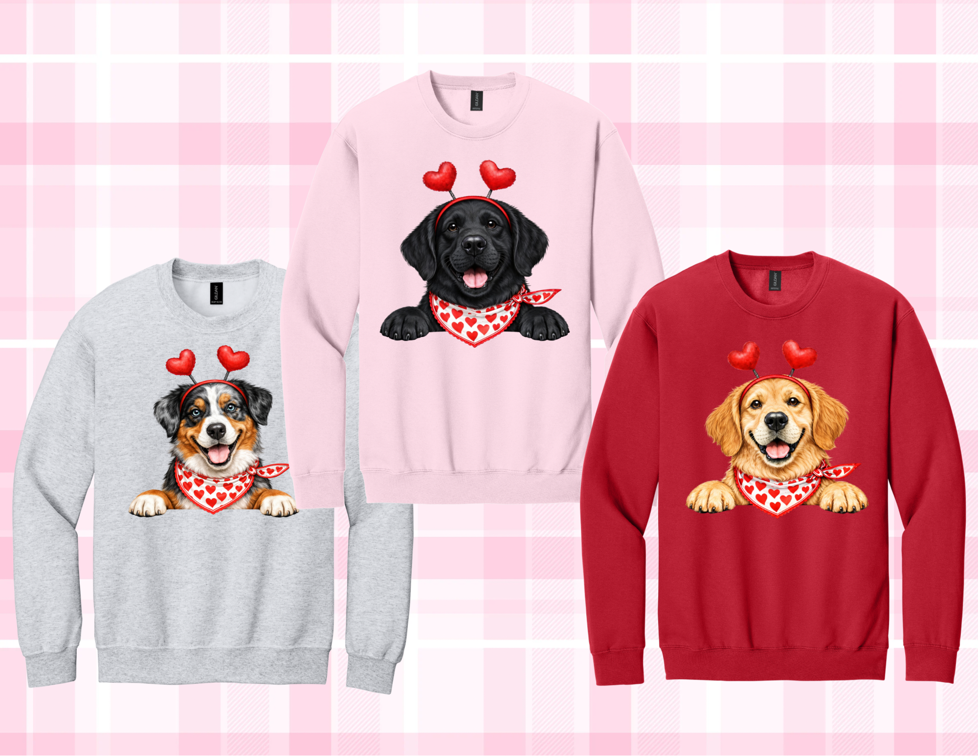 Valentine Dog Sweatshirt
