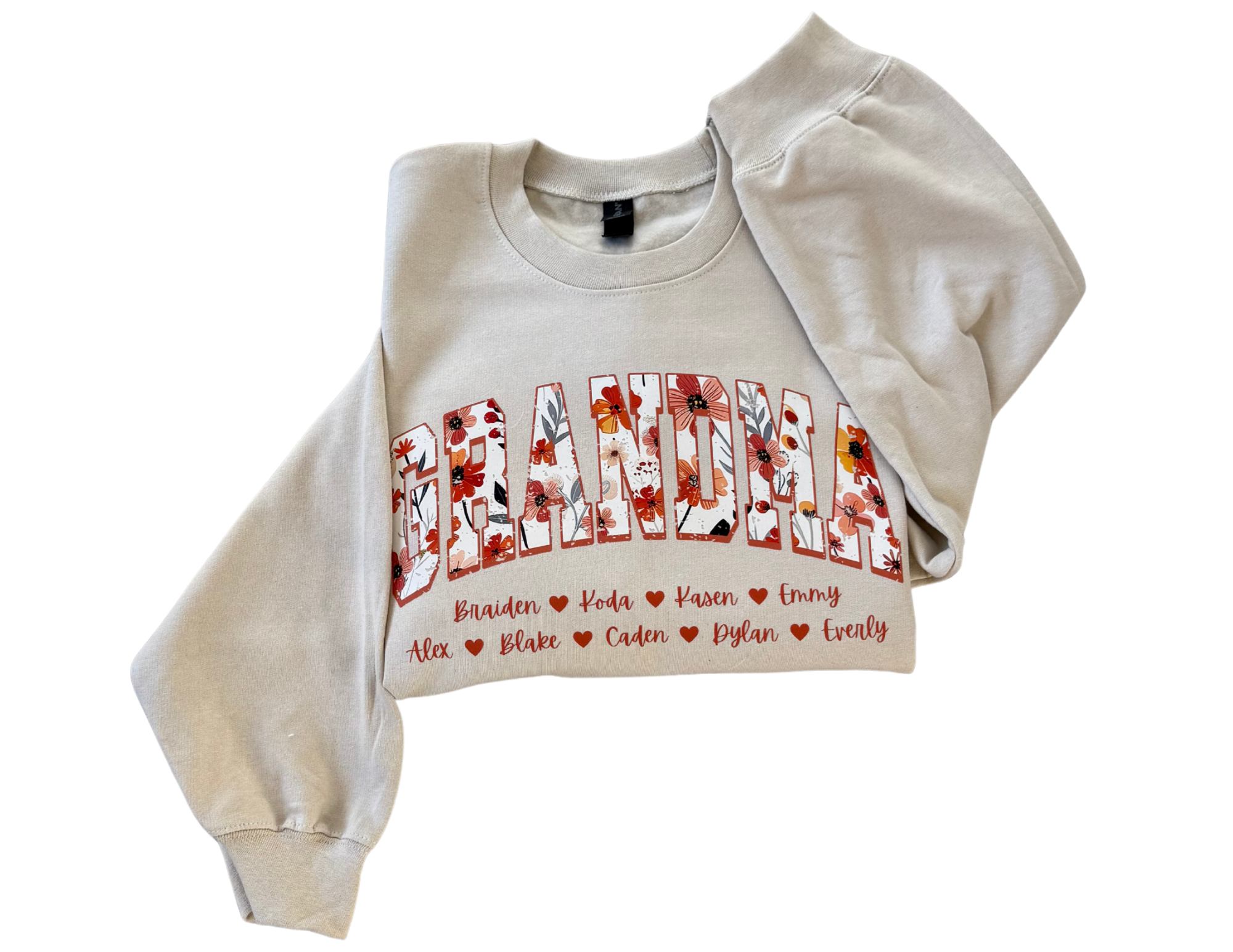 Personalized Floral Name Crewneck