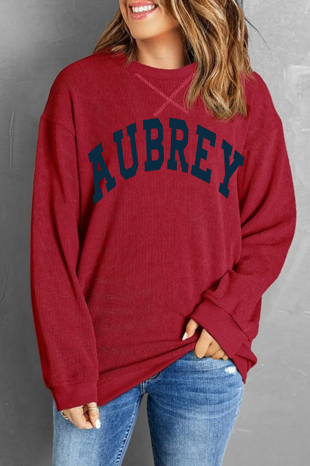Aubrey Corded Sweatshirt